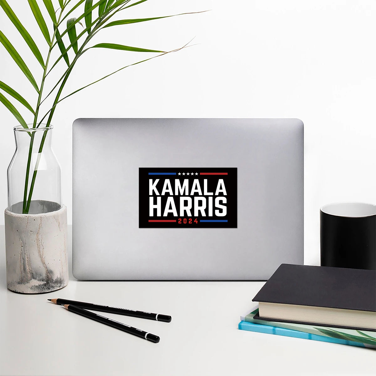 10 Sheets Kamala Harris 2024 President Campaign Stickers Laptop Window Bumper Decals Self-Adhesive Waterproof Vinyl Car Stickers