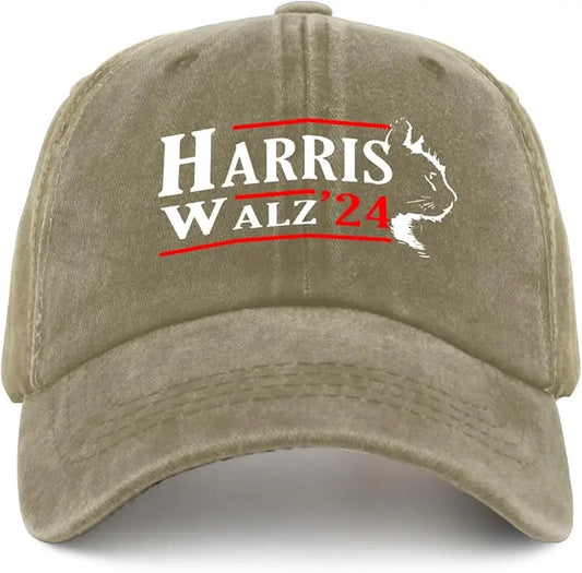 Kamala Harris Waltz Walz 2024 Presidential Hat Men Funny Mesh Hats for Summer