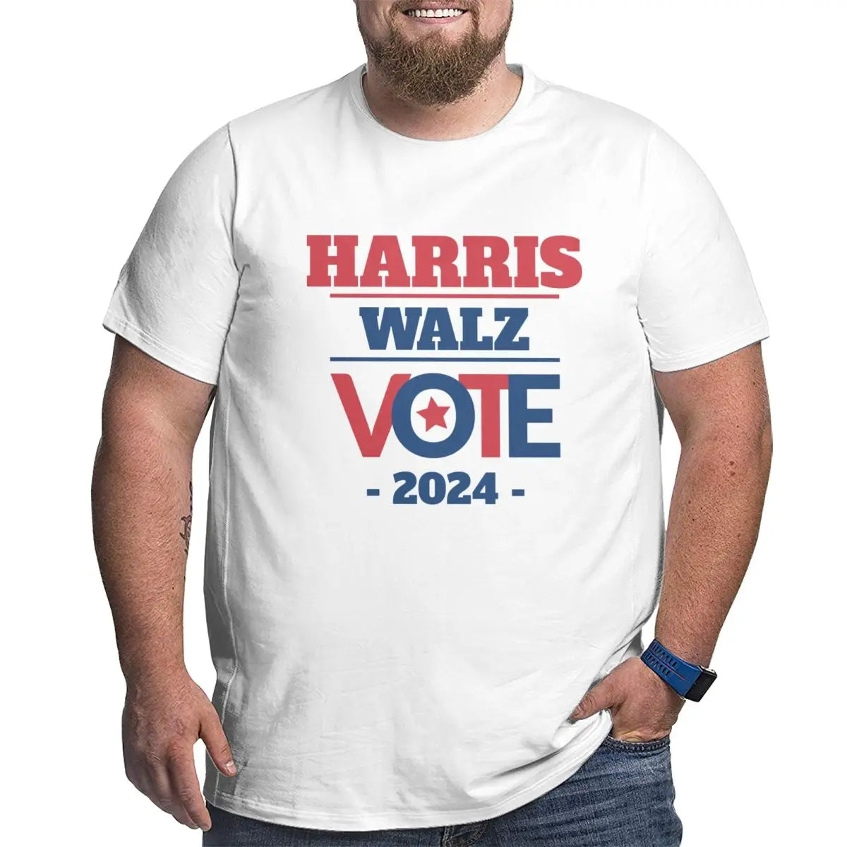 Kamala Harris Harris Walz 2024 Vote T Shirts Graphic Y2K Anime Tees T Shirt for Men Women Clothing