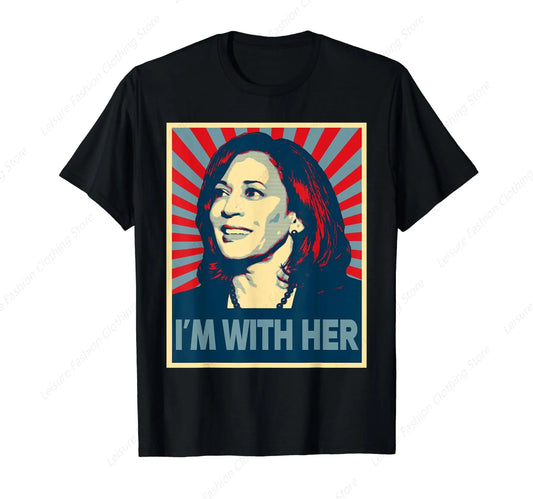 I'M with Her Kamala Vote for 2024 President Kamala Harris T-Shirt