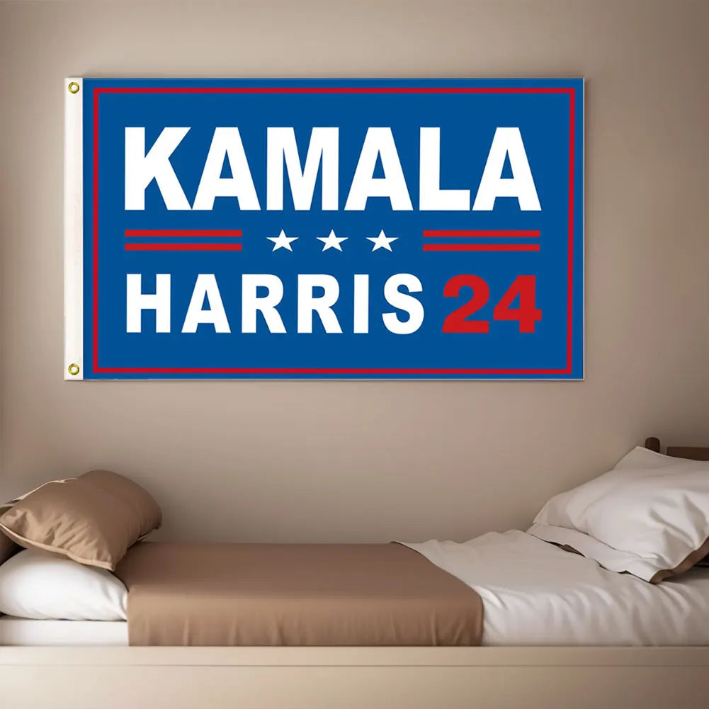 Kamala Harris 2024 Flag 3X5 Ft Kamala Harris 2024 US Presidential Election Flags Polyester Indoor Outdoor Banner Home Decoration