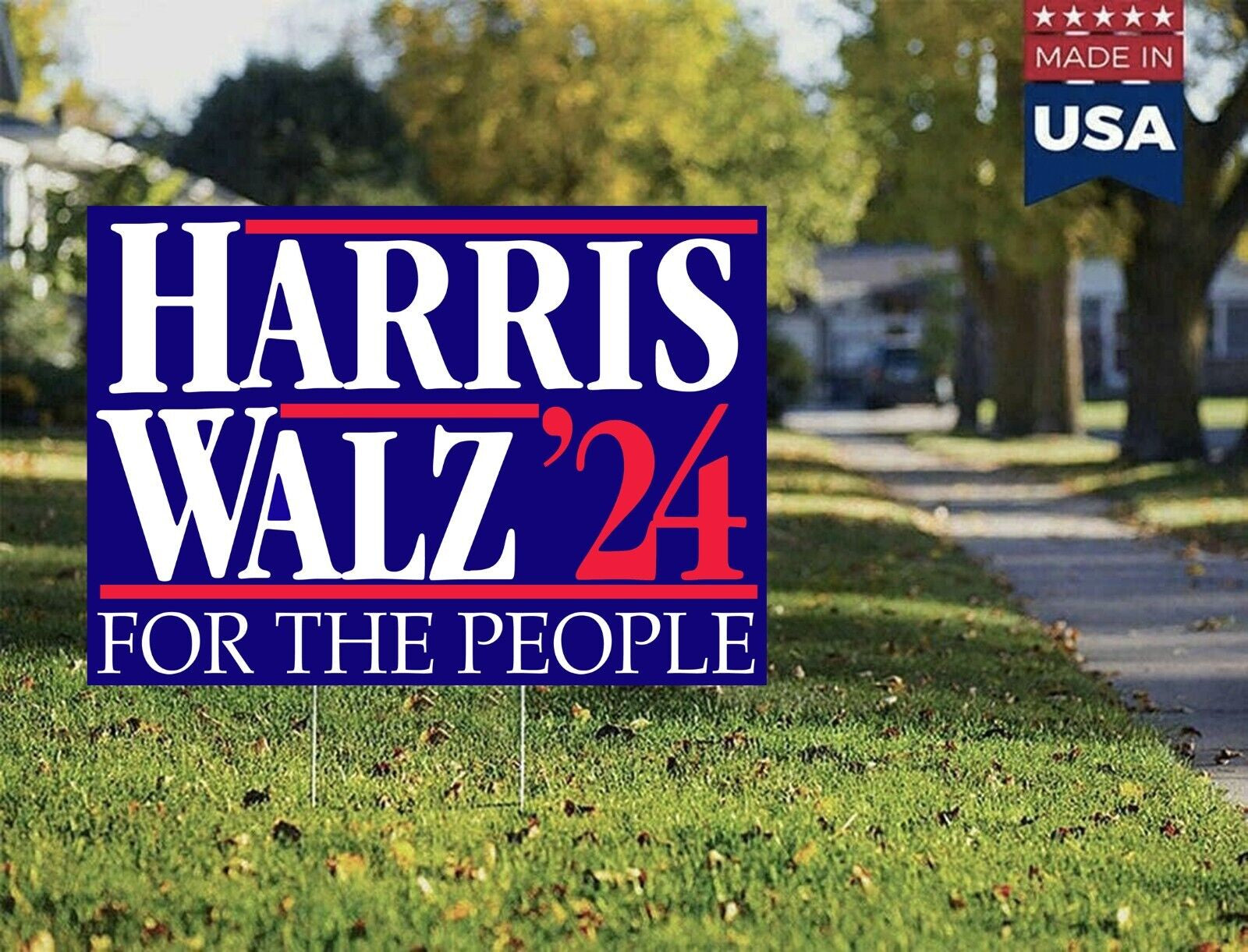 Harris Walz Yard Sign Harris Walz 2024 Yard Sign Kamala Harris Yard Sign Walz